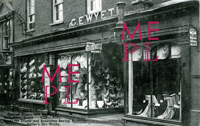 : CE Wyeth - Draper's Shop, Godalming, Surrey : CE Wyeth - Draper's Shop, Godalming, Surrey