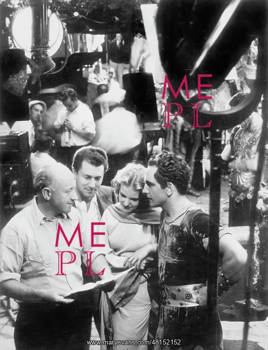 : Cecil B. DeMille, Elissa Landi and Frederic March during the : Cecil B. DeMille, Elissa Landi and Frederic March during the
