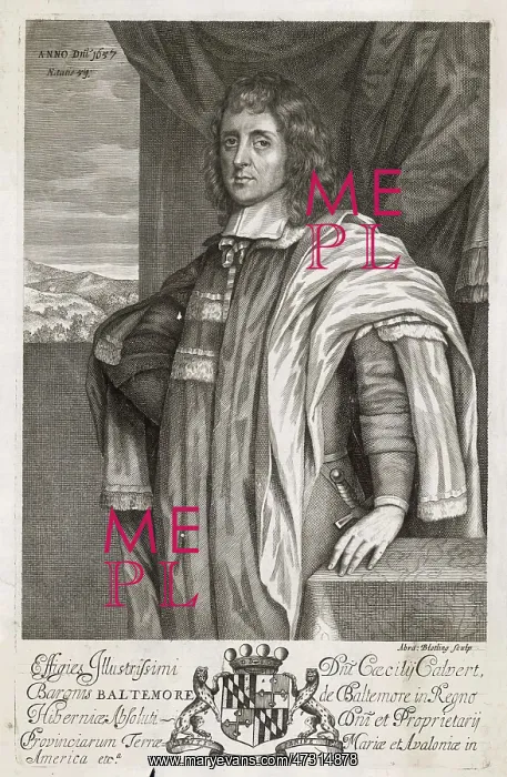 : Cecil Calvert 2nd Baron Baltemore : Cecil Calvert 2nd Baron Baltemore
