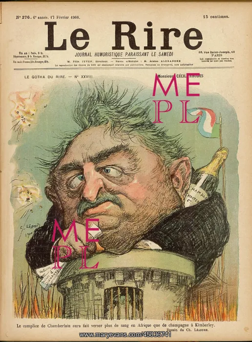 : CECIL RHODES 1900 : CECIL RHODES 1900