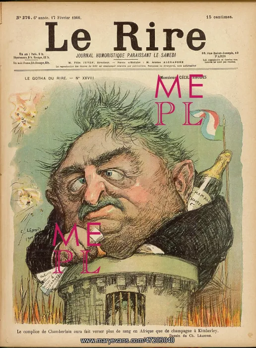 : CECIL RHODES 1900 : CECIL RHODES 1900