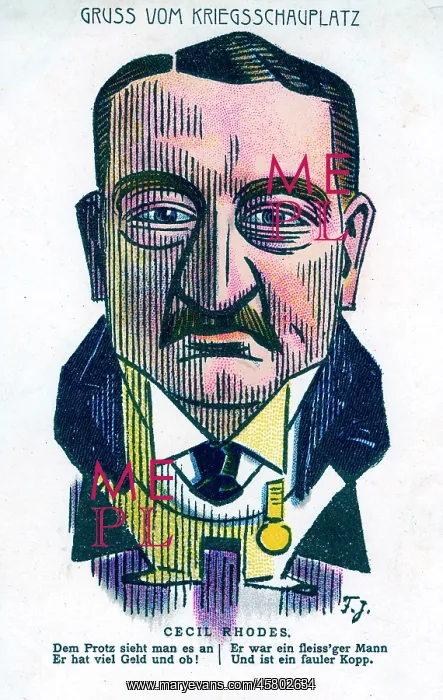 : Cecil Rhodes Caricature : Cecil Rhodes Caricature