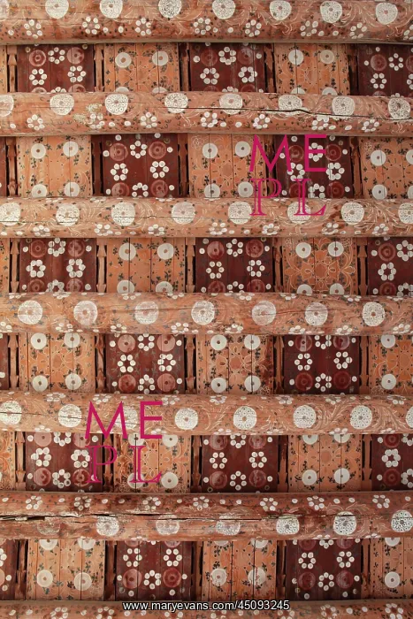 : Khiva. Detail of ceiling, 1st floor of Harem, Tash Khauli Palace : Khiva. Detail of ceiling, 1st floor of Harem, Tash Khauli Palace