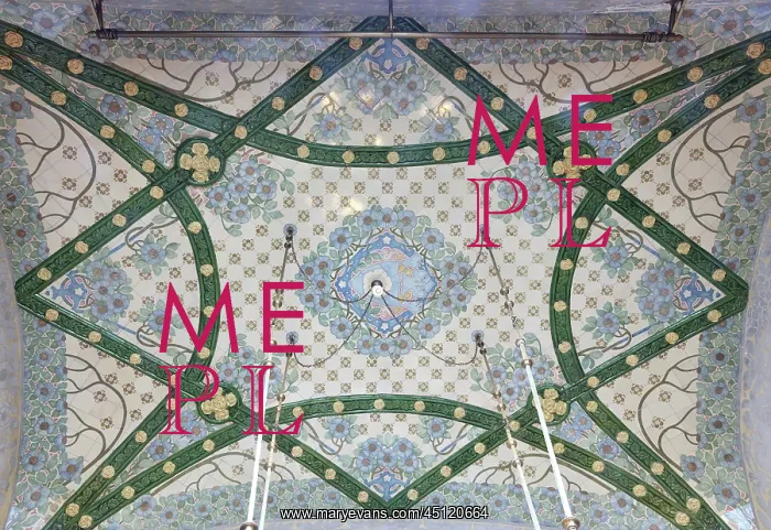 : Ceiling, Billiards room, Institut Pere Mata, Reus : Ceiling, Billiards room, Institut Pere Mata, Reus