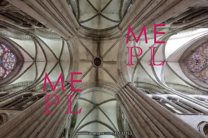 : Ceiling, Cathedral Saint-Samson, Dol-de-Bretagne : Ceiling, Cathedral Saint-Samson, Dol-de-Bretagne