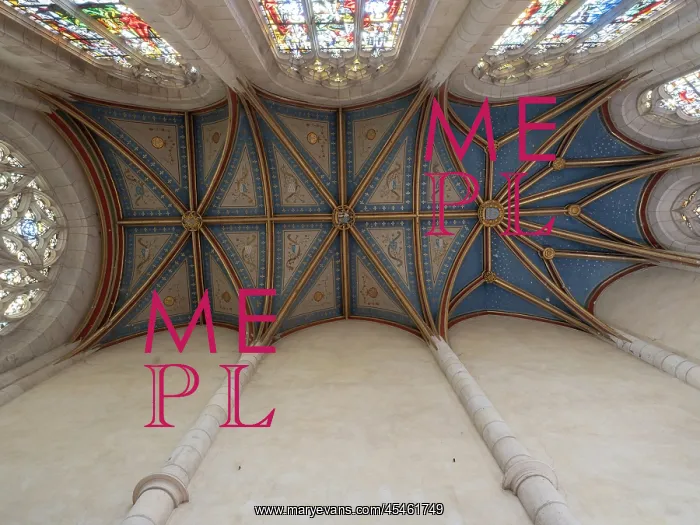 : Ceiling, Chapelle Saint-Calais, Chateau Royal de Blois : Ceiling, Chapelle Saint-Calais, Chateau Royal de Blois