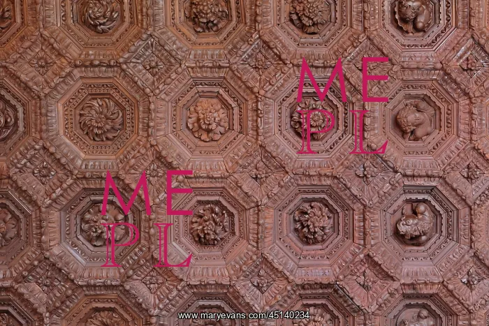 : Ceiling, Charles V Ceiling Room, Mudejar Palace : Ceiling, Charles V Ceiling Room, Mudejar Palace