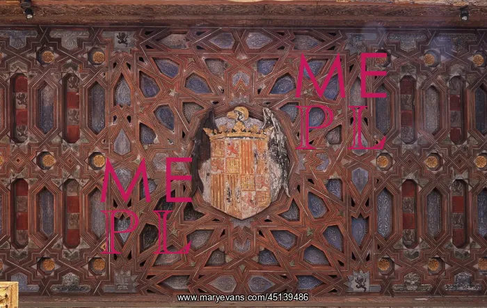 : Ceiling, Courtyard of the Maidens, Mudejar Palace : Ceiling, Courtyard of the Maidens, Mudejar Palace