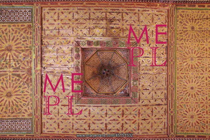 : Ceiling decoration, Kasbah Taourirt, Morocco : Ceiling decoration, Kasbah Taourirt, Morocco