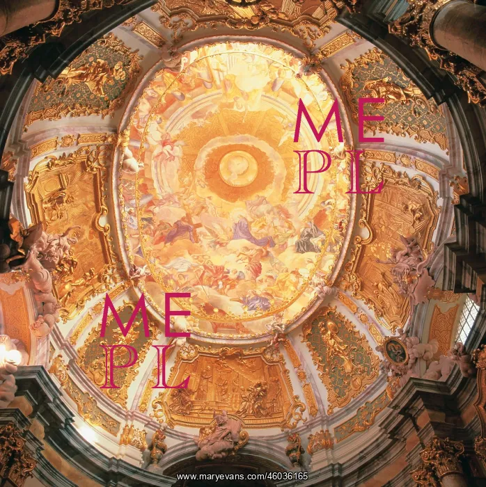 : Ceiling fresco triumphant church : Ceiling fresco triumphant church