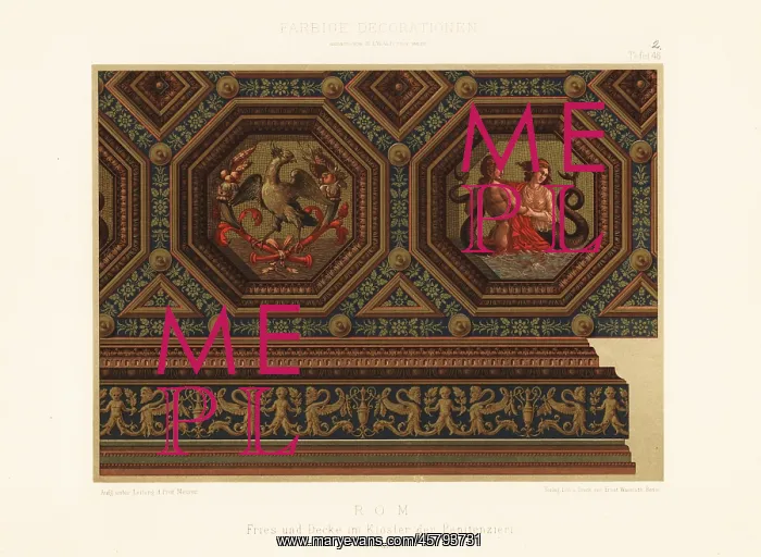 : Ceiling in the Monastery of the Penitenzieri, 16th century : Ceiling in the Monastery of the Penitenzieri, 16th century