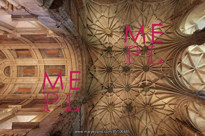 : Ceiling, nave and choir, Jeronimos Monastery : Ceiling, nave and choir, Jeronimos Monastery