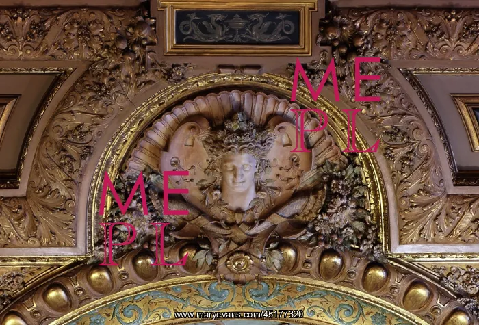 : Ceiling relief, Grande Salle a Manger, Hotel de : Ceiling relief, Grande Salle a Manger, Hotel de