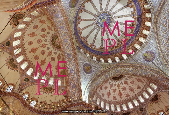 : Ceiling of Sultan Ahmed or Blue Mosque, Istanbul, Turkey : Ceiling of Sultan Ahmed or Blue Mosque, Istanbul, Turkey