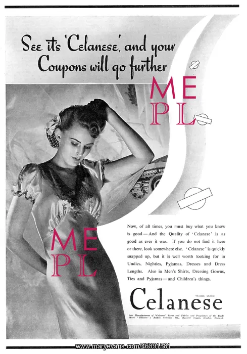  : Celanese fabric advert, 1941