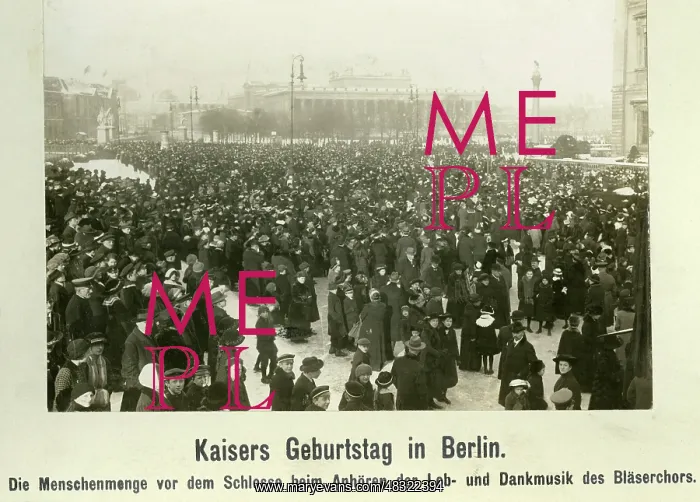 : Celebration of the birthday of the Emperor in Berlin, 1917 : Celebration of the birthday of the Emperor in Berlin, 1917