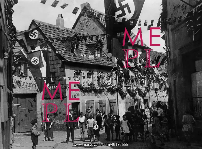 : Celebration of the First of May in Saarbruecken, 1934 : Celebration of the First of May in Saarbruecken, 1934