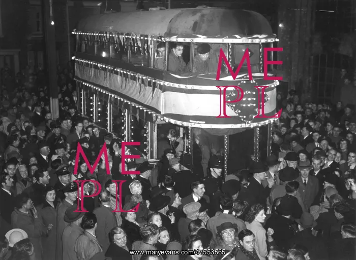 : Celebration of the journey of the last tram in Southampton : Celebration of the journey of the last tram in Southampton