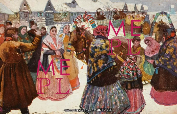 : Celebration in a Russian village : Celebration in a Russian village