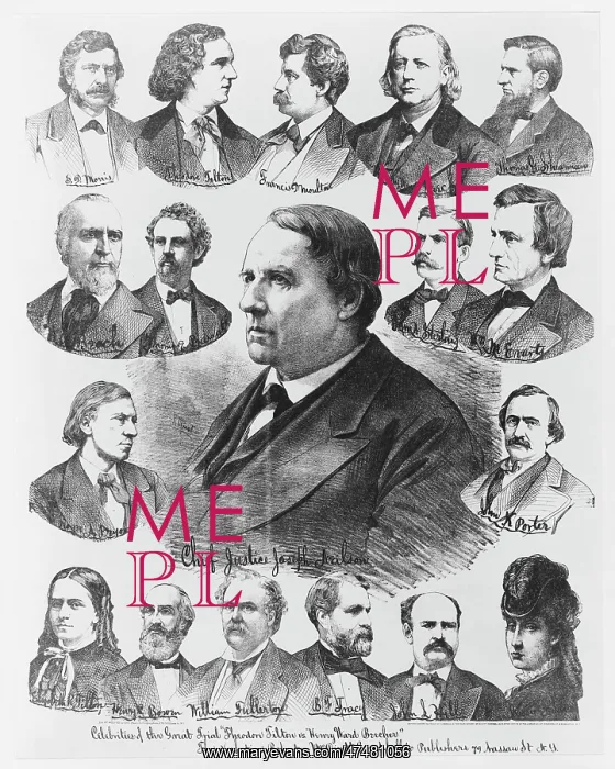 : Celebrities of the great trial Theodore Tilton vs. Henry War : Celebrities of the great trial Theodore Tilton vs. Henry War