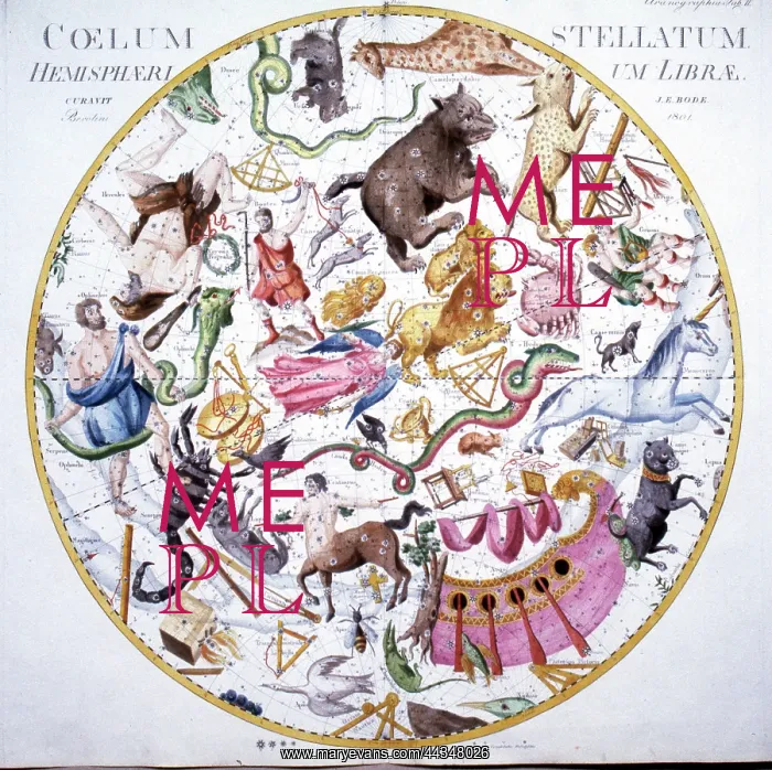 : Celestial Hemisphere Map of Constellations : Celestial Hemisphere Map of Constellations