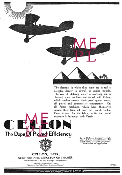 : Cellon Aircraft Doping Schemes Are : Cellon Aircraft Doping Schemes Are