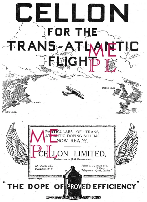 : Cellon Dope For Transatlantic Flight. New Doping Scheme : Cellon Dope For Transatlantic Flight. New Doping Scheme