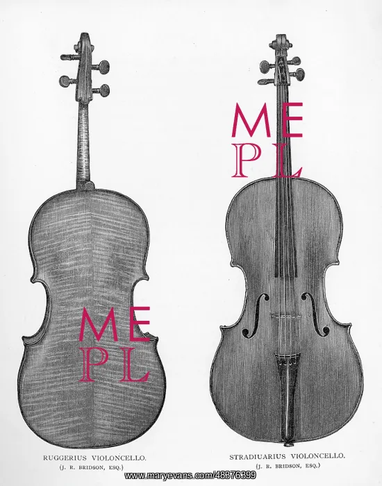 : Two cellos by Ruggerius and Stradivarius : Two cellos by Ruggerius and Stradivarius