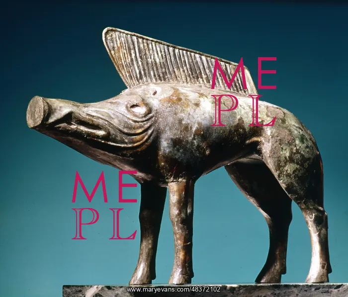 : Celtic Art: Bronze boar from Sanctuary of Newy : Celtic Art: Bronze boar from Sanctuary of Newy