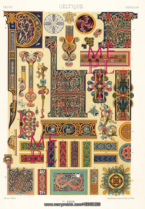: Celtic manuscript ornament, 7th to 11th centuries : Celtic manuscript ornament, 7th to 11th centuries