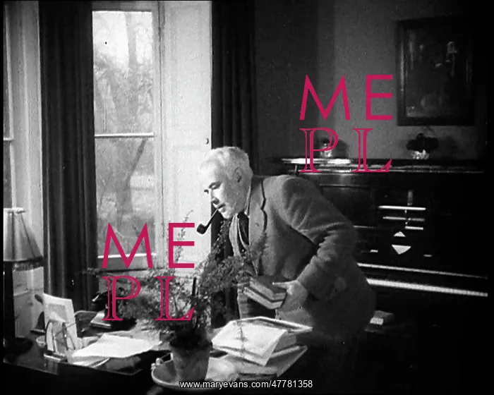 : C.E.M Joad Sitting Down at His Desk : C.E.M Joad Sitting Down at His Desk