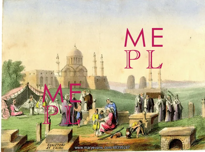  : Cemetery at Cairo, Egypt