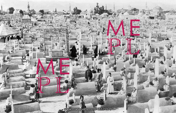 : Cemetery in Damascus, 1912 : Cemetery in Damascus, 1912