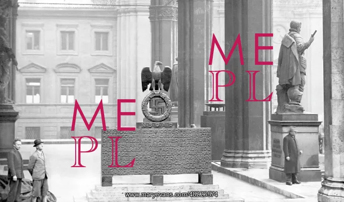: Cenotaph at Field Marshals Hall in Munich : Cenotaph at Field Marshals Hall in Munich