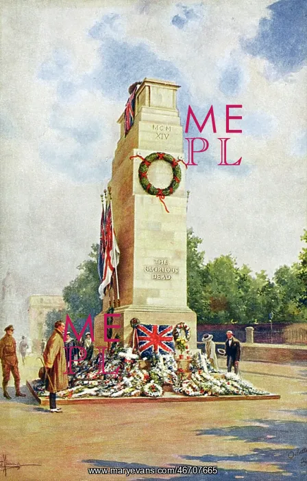 : The Cenotaph, Whitehall, London - looking North : The Cenotaph, Whitehall, London - looking North