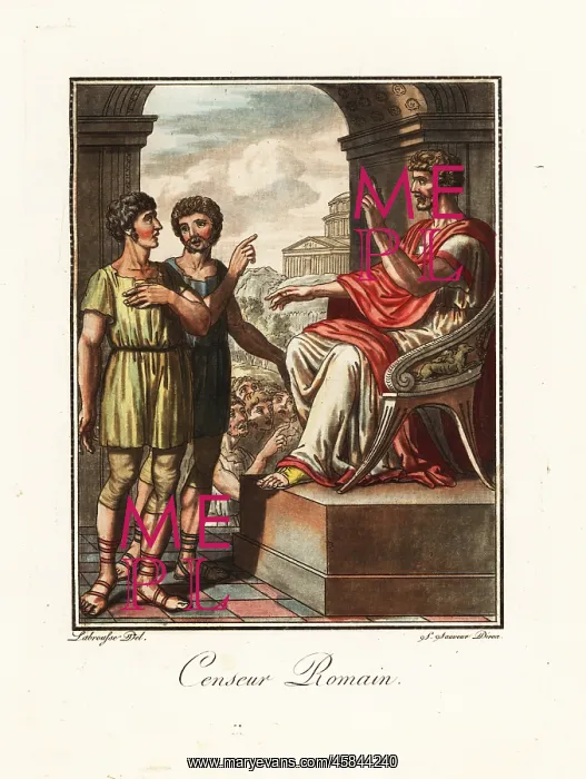 : Censor conducting a census at the Villa Publica : Censor conducting a census at the Villa Publica