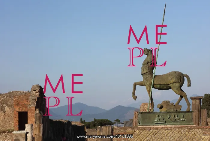 : Centaur statue by Mitoraj, Forum, Pompeii, Campania, Italy : Centaur statue by Mitoraj, Forum, Pompeii, Campania, Italy