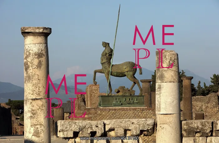 : Centaur statue by Mitoraj, Forum, Pompeii, Campania, Italy : Centaur statue by Mitoraj, Forum, Pompeii, Campania, Italy
