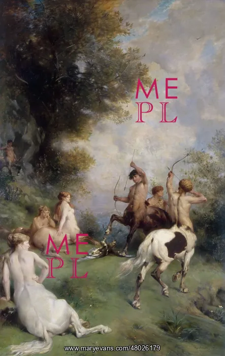 : Centaurs. Eugene Fromentin (1820-1876). Centaurs. Oil on canvas, 1868 : Centaurs. Eugene Fromentin (1820-1876). Centaurs. Oil on canvas, 1868