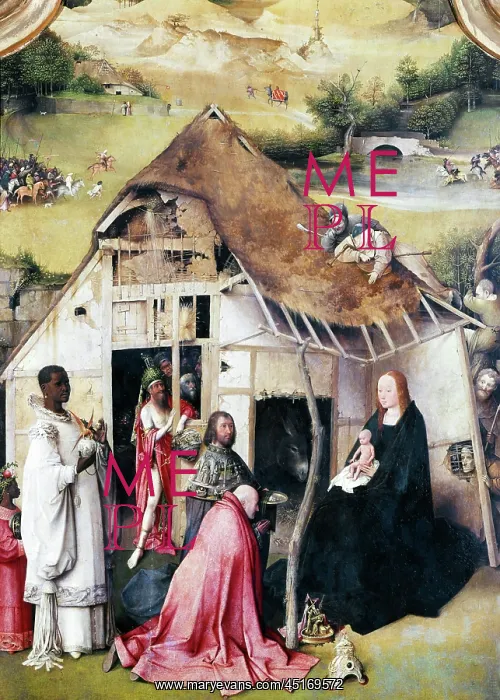: Center Panel Altarpiece by Hieronymus Bosch El : Center Panel Altarpiece by Hieronymus Bosch El