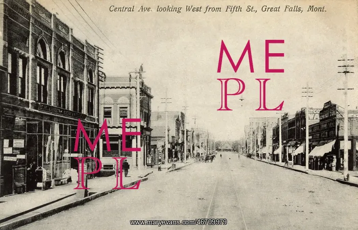  : Central Avenue from 5th Street, Great Falls, Montana, USA