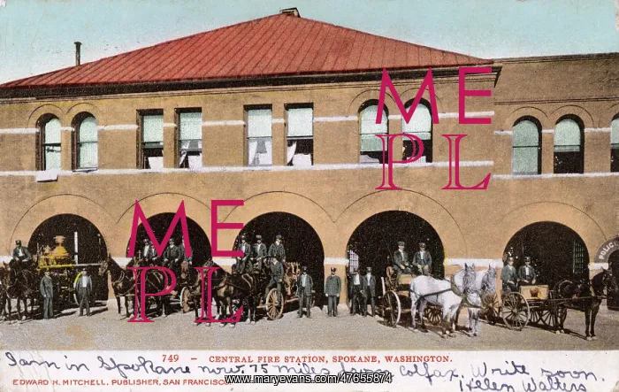 : Central Fire Station, Spokane, Washington State, USA : Central Fire Station, Spokane, Washington State, USA