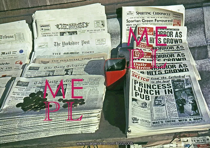 : Central London newsstand : Central London newsstand