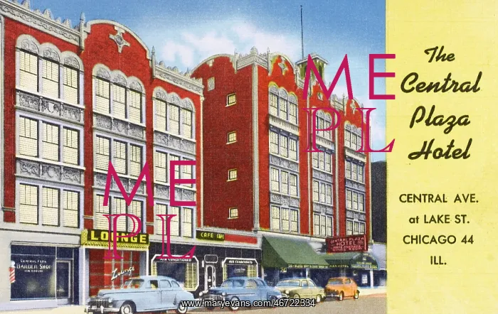 : The Central Plaza Hotel - Central Avenue, Chicago, Illinois : The Central Plaza Hotel - Central Avenue, Chicago, Illinois