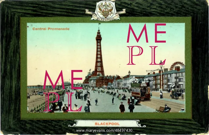 : Central Promenade, Blackpool, Lancashire : Central Promenade, Blackpool, Lancashire