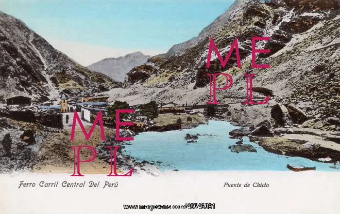 : Central Railway, Chicla Bridge, Peru, South America : Central Railway, Chicla Bridge, Peru, South America