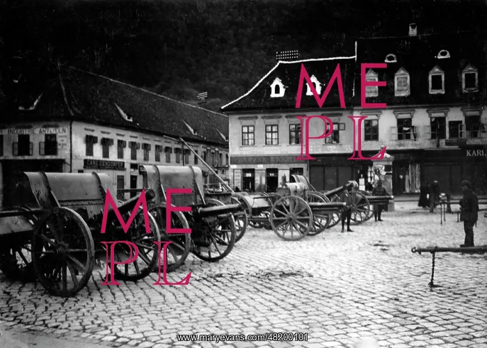 : Central square in Brasov, 1916 : Central square in Brasov, 1916