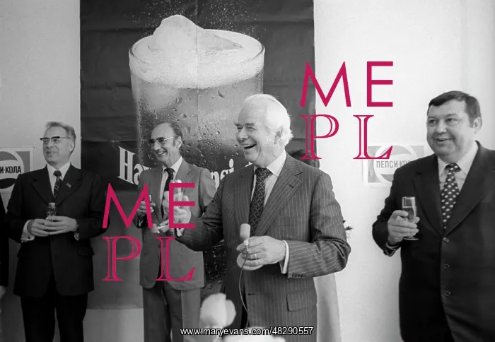 : CEO of PepsiCo company Donald Kendall and Soviet : CEO of PepsiCo company Donald Kendall and Soviet