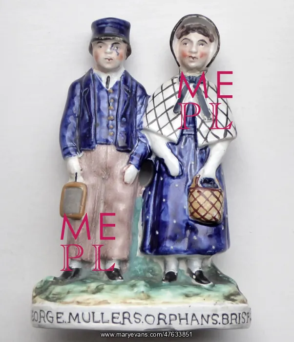 : Ceramic Figurine of Muller Orphans : Ceramic Figurine of Muller Orphans