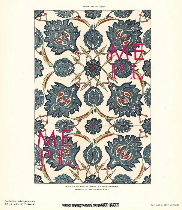 : Ceramic wall tiles decorated with lattice of flowers : Ceramic wall tiles decorated with lattice of flowers